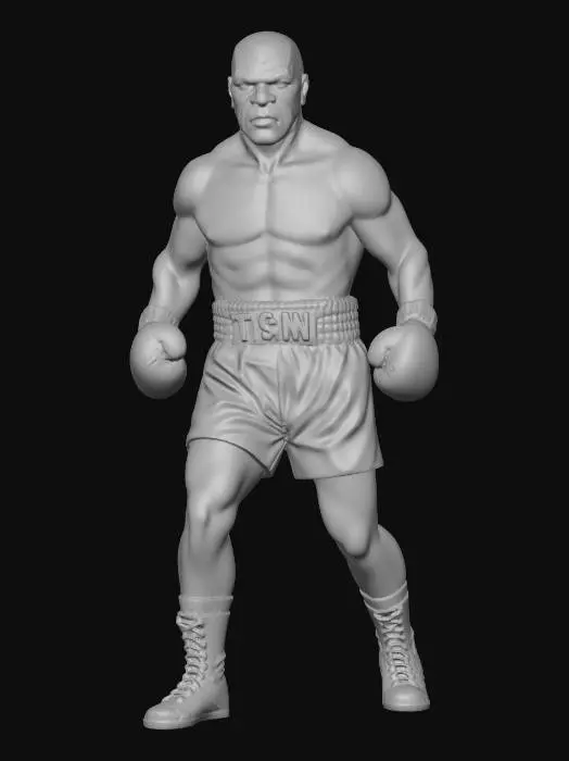 3D model for Boxing Legend Statue