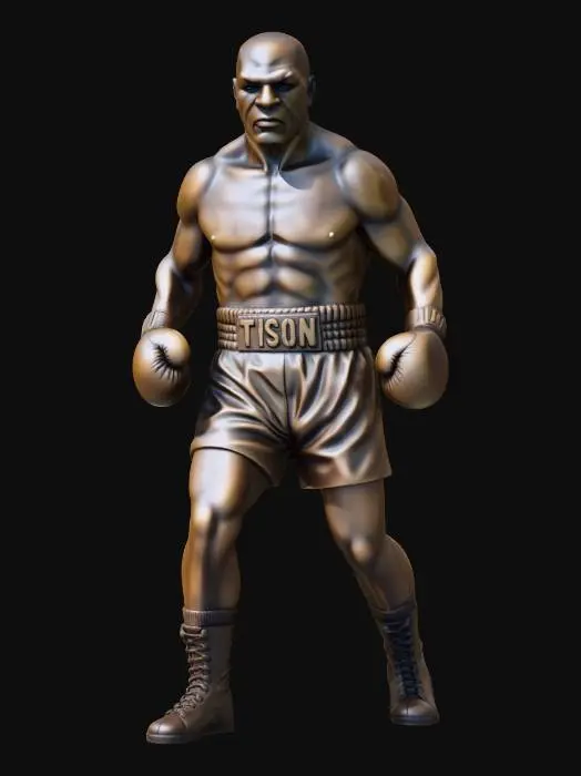 3D model for Boxing Legend Statue