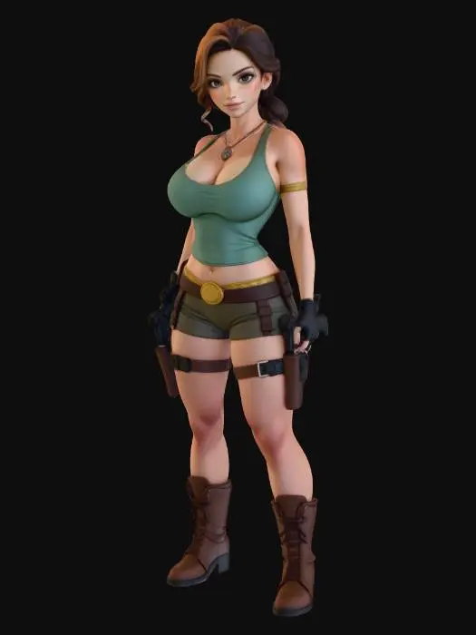 3D model for Explorer in Ruins