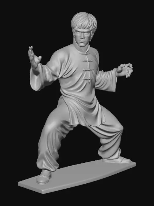 3D model for Martial Arts Statue