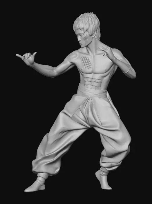 3D model for Martial Arts Statue