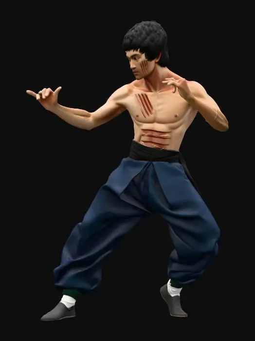 3D model for Martial Arts Statue
