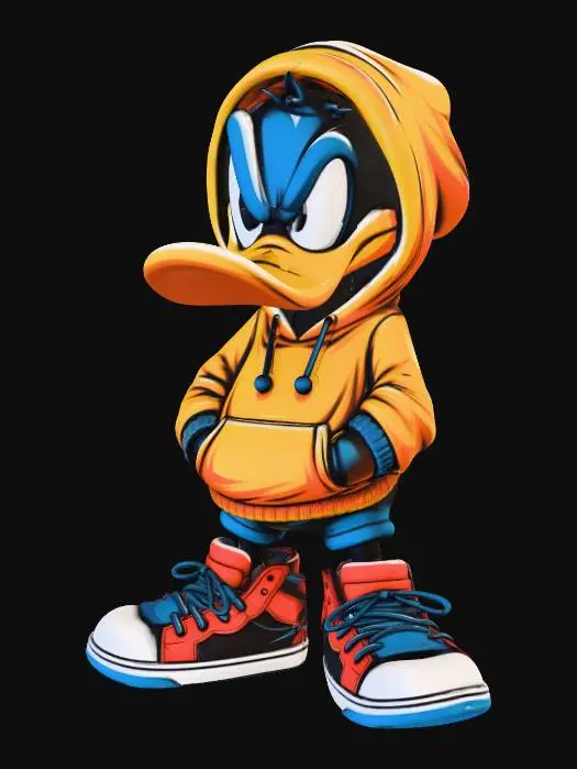 3D model for Duck in Hoodie Swagger