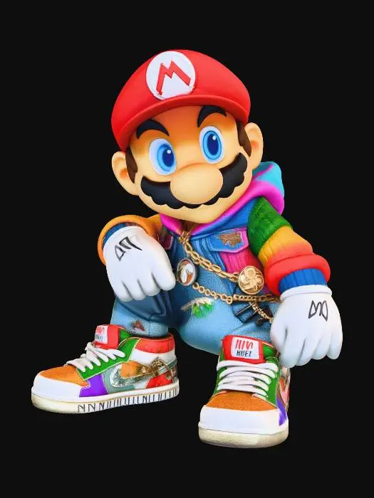 3D model for Street Style Mario