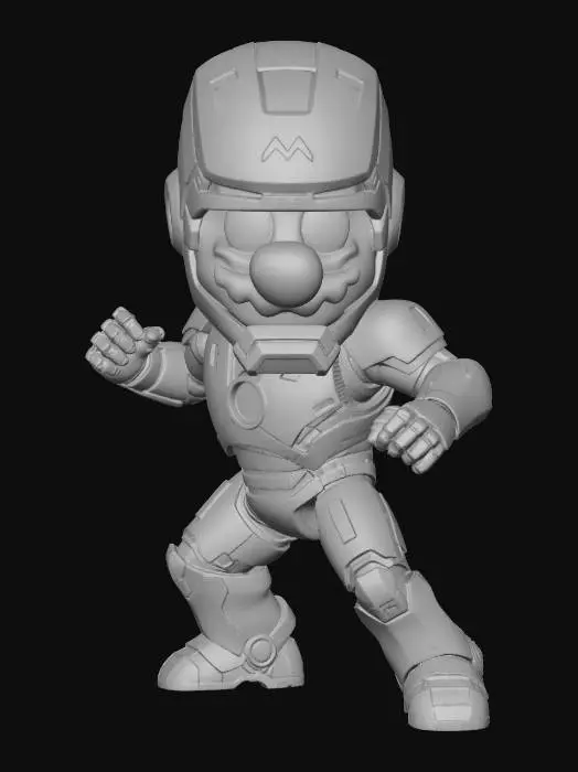 3D model for Super Iron Mario
