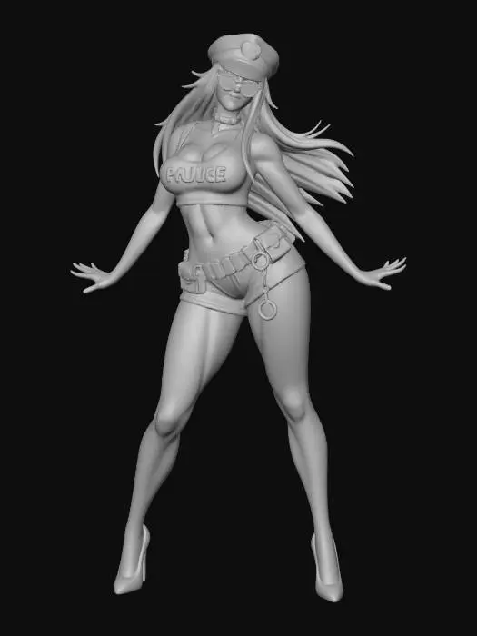 3D model for Vibrant Policewoman Persona