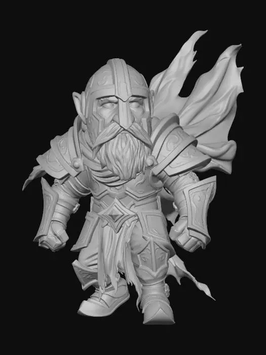 3D model for WOW Dwarven Defender