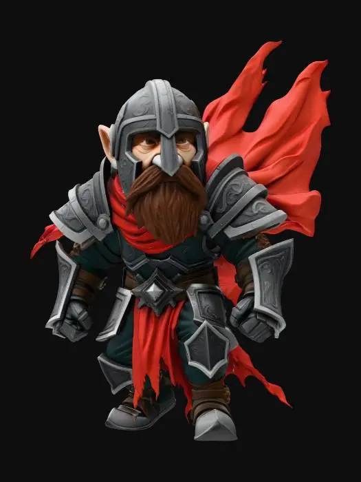 3D model for WOW Dwarven Defender