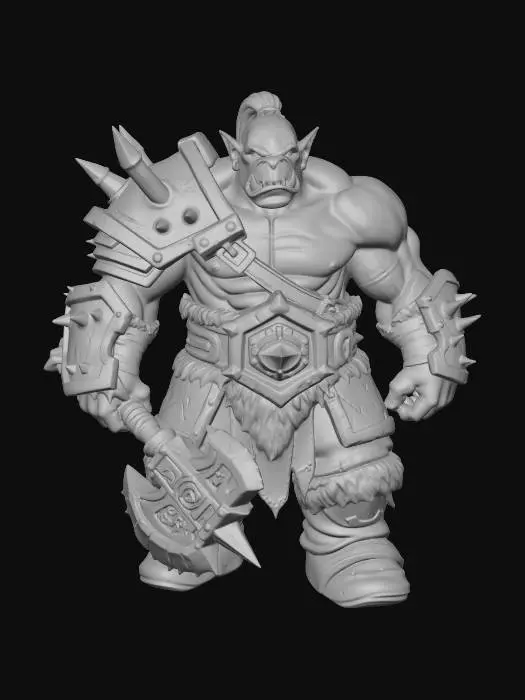 3D model for WOW Rampaging Orc Warrior