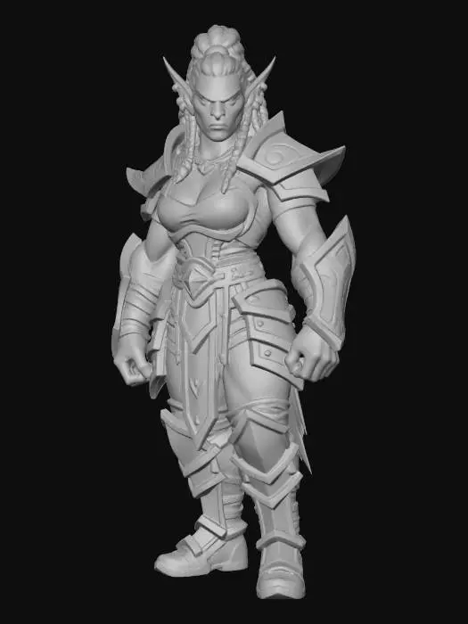 3D model for WOW Warrior Orc Matriarch