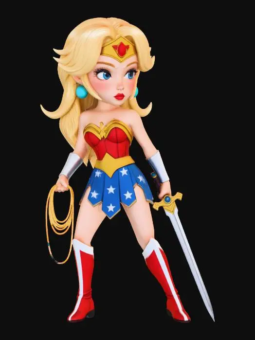 3D model for Wonder Princess Peach