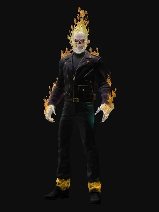 3D model for Rider of Flames