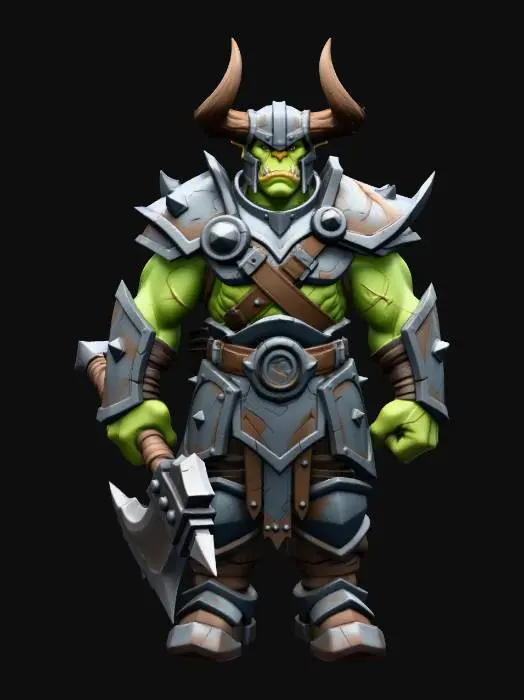 3D model for WOW Orc Warrior