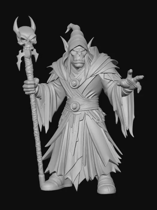 3D model for WOW Dark Sorcerer in Shadowlands
