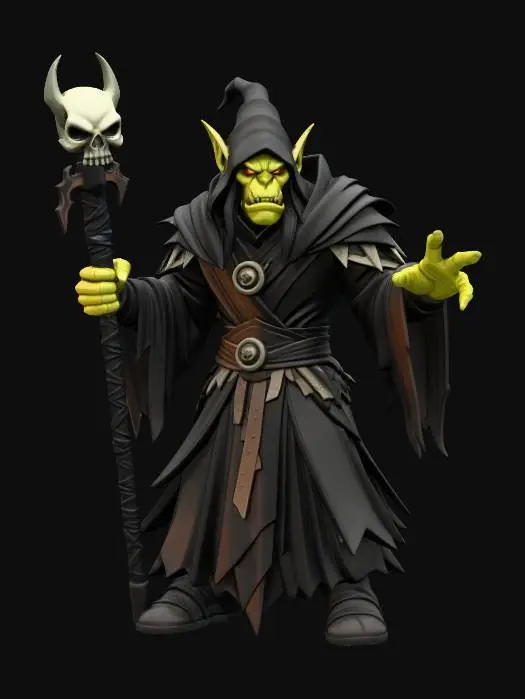 3D model for WOW Dark Sorcerer in Shadowlands