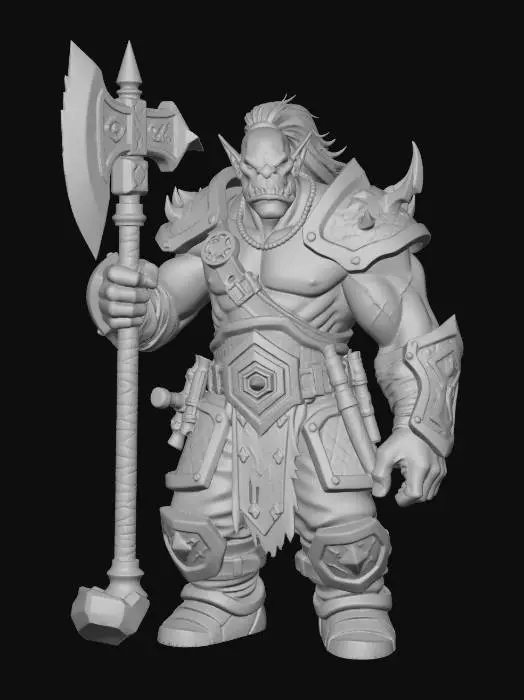3D model for WOW Orc Chief