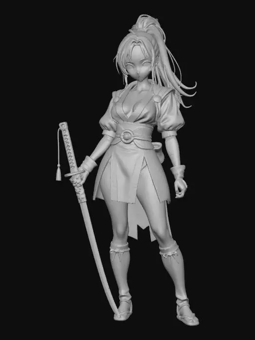 3D model for Samurai_Warrior_Maide_0130025614