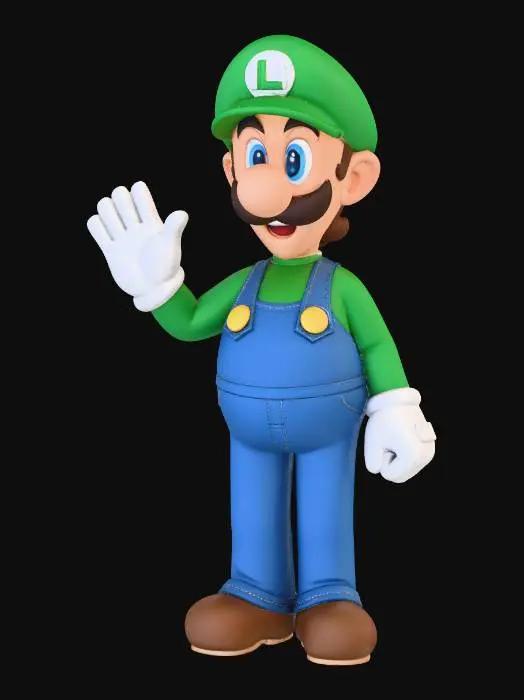 3D model for Luigi Waves Hello
