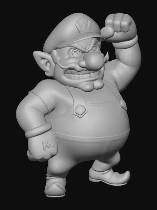 3D model for Wario Power-Up