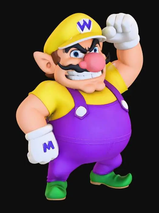 3D model for Wario Power-Up