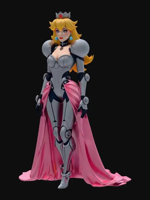 3D model for Cyber Princess Peach