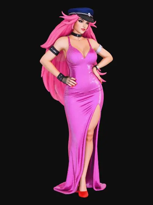 3D model for Nightlife Pink Glamour