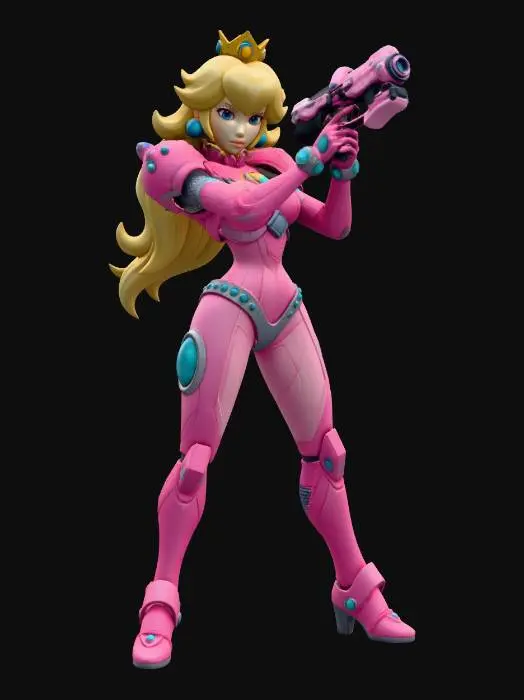 3D model for Galactic Princess Peach