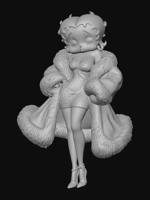 3D model for Glamorous Cartoon Diva
