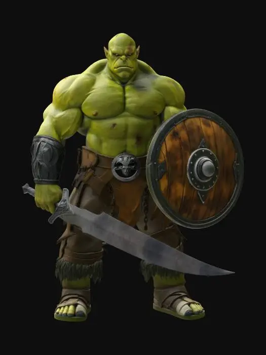 3D model for Green Warlord of the Forge