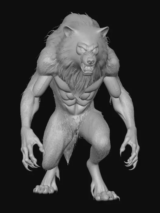3D model for Midnight Werewolf