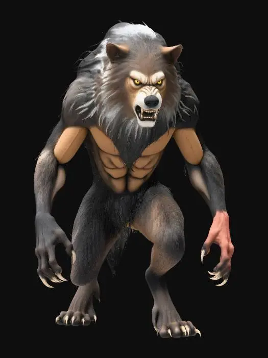 3D model for Midnight Werewolf