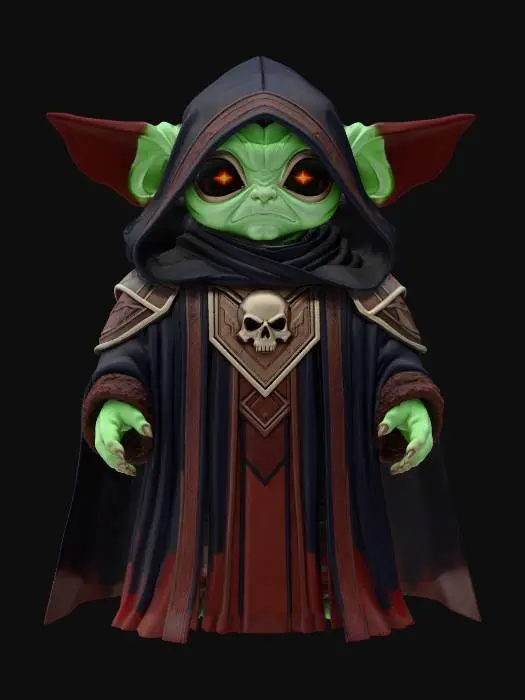 3D model for Grogu Dark Side