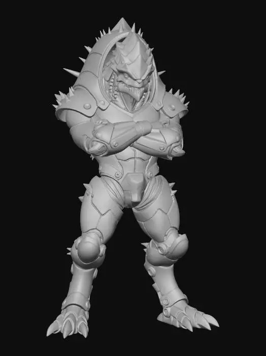3D model for Krogan Ironscale Warlord