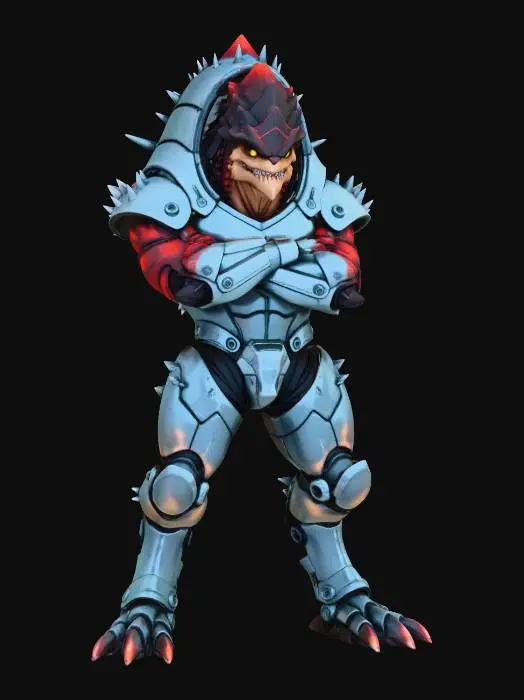 3D model for Krogan Ironscale Warlord