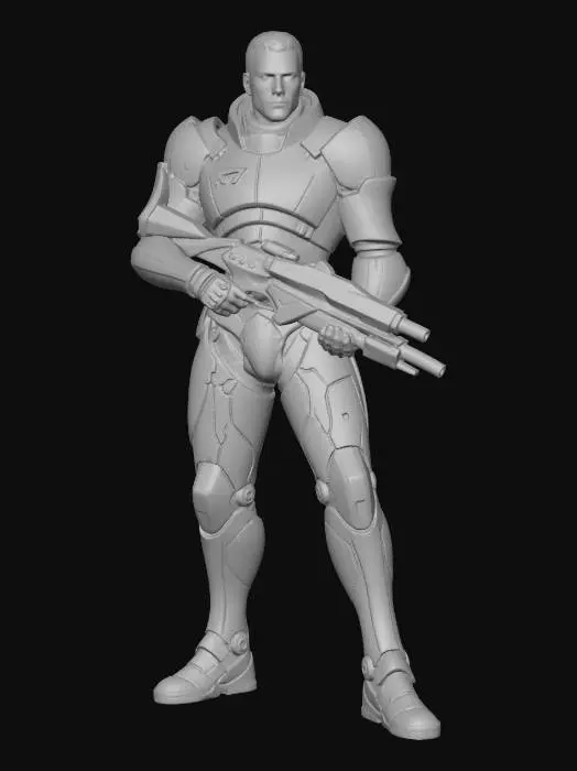 3D model for N7 Commander