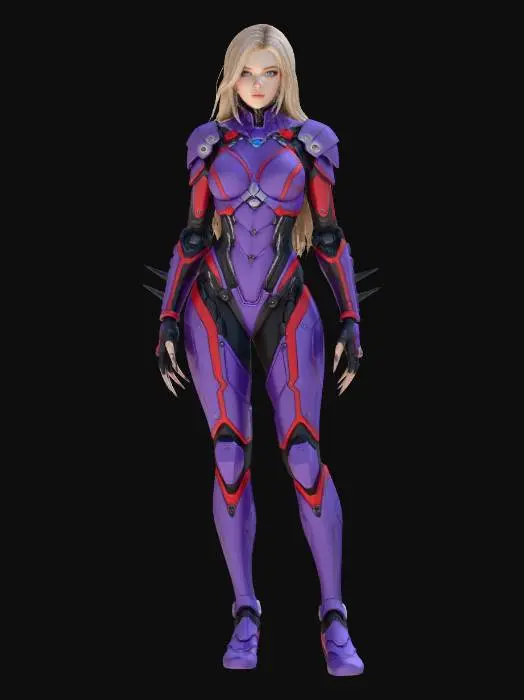 3D model for Violet Vanguard