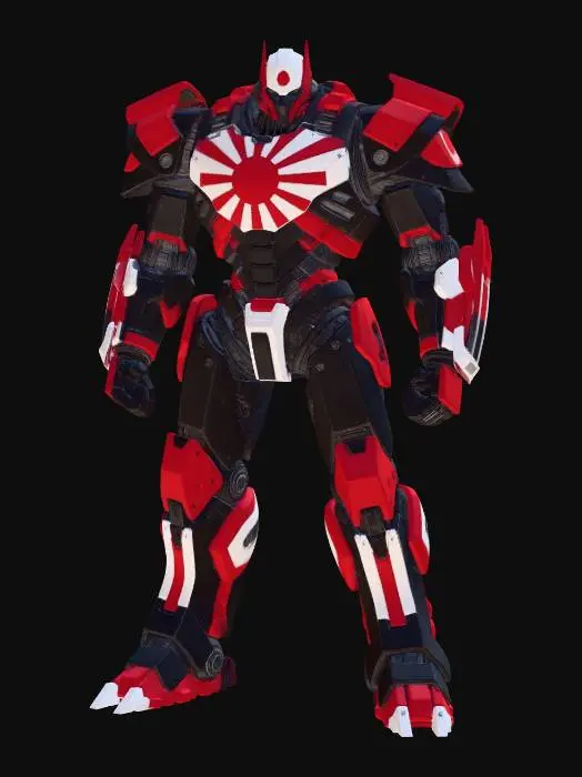 3D model for Japanese Rising Sun Jaeger