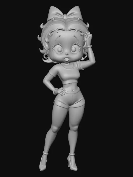 3D model for Sporty Betty Boob Figure