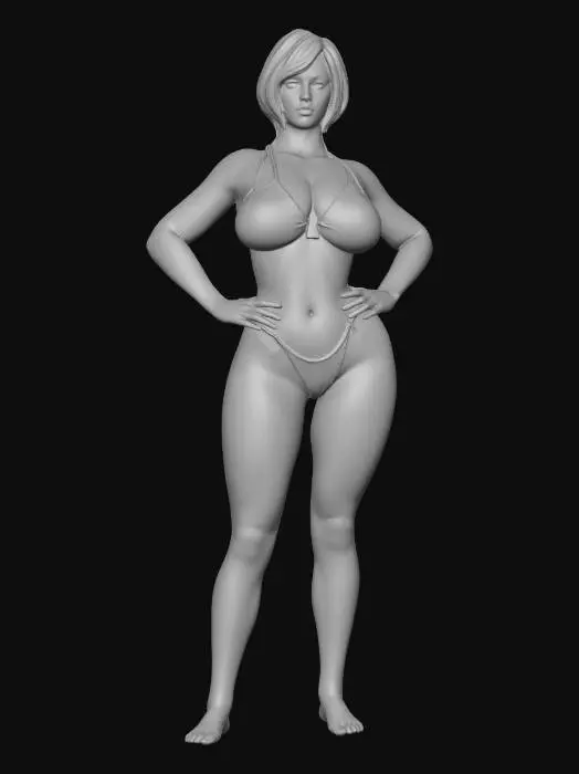3D model for Tropical Hibiscus Bikini Pose