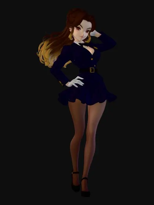 3D model for Navy Officer Elegance