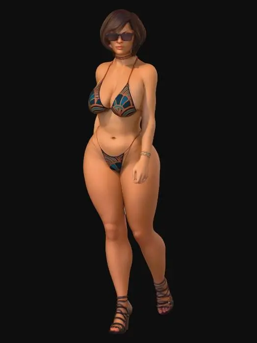 3D model for Sundrenched Bikini Pose