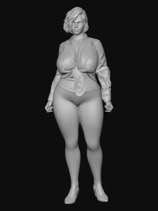 3D model for Pink_Knot_Blouse_0301224708