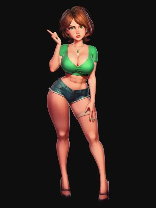3D model for Aunt Cass Emerald Gaze