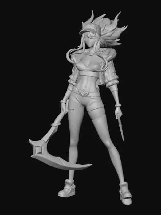 3D model for Akali LOL
