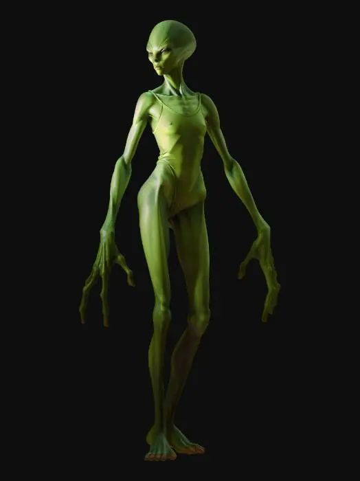 3D model for Verdant Alien Visitor