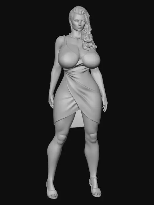 3D model for Azure Elegance in Gold