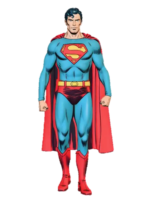 Superman - Dc 3D model, vytvořený pomocí AI