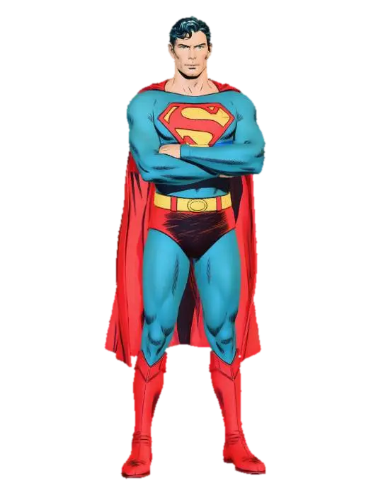 Superman - Dc 3D model, vytvořený pomocí AI