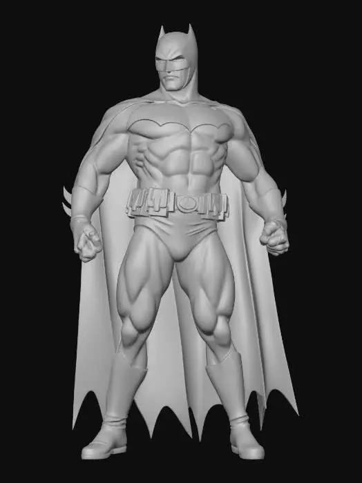3D model for Bronze Batman Statue