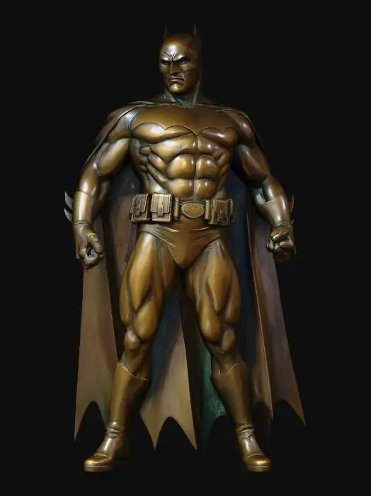 3D model for Bronze Batman Statue